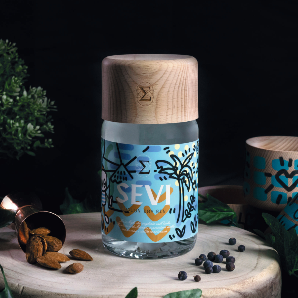 SEVI London Dry Gin — Mykonos