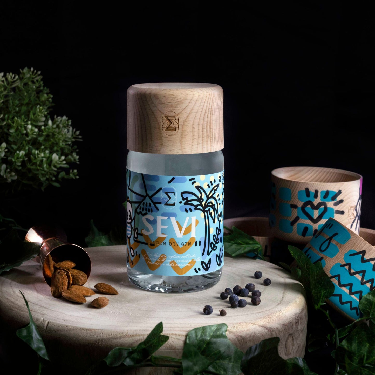 SEVI GIN - LONDON DRY GIN - VERSIONE MYKONOS