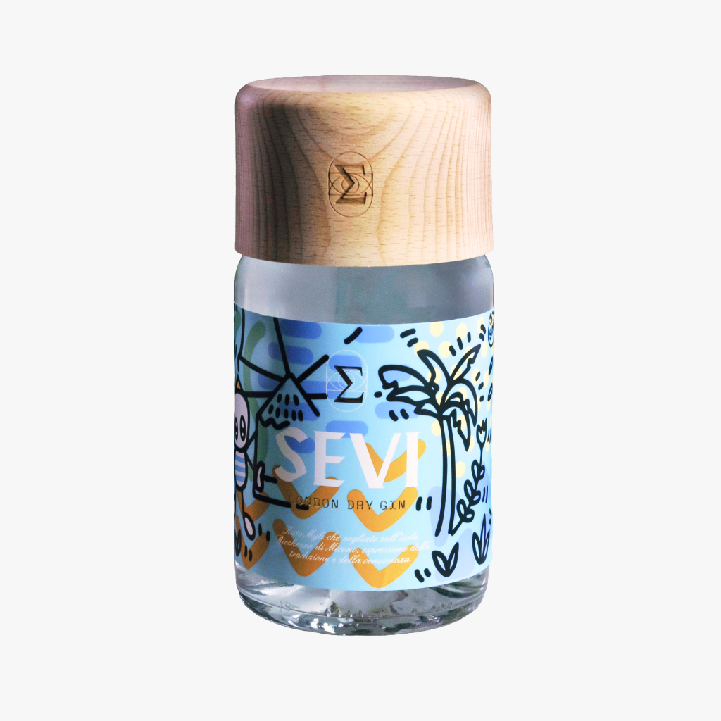 SEVI London Dry Gin — Mykonos