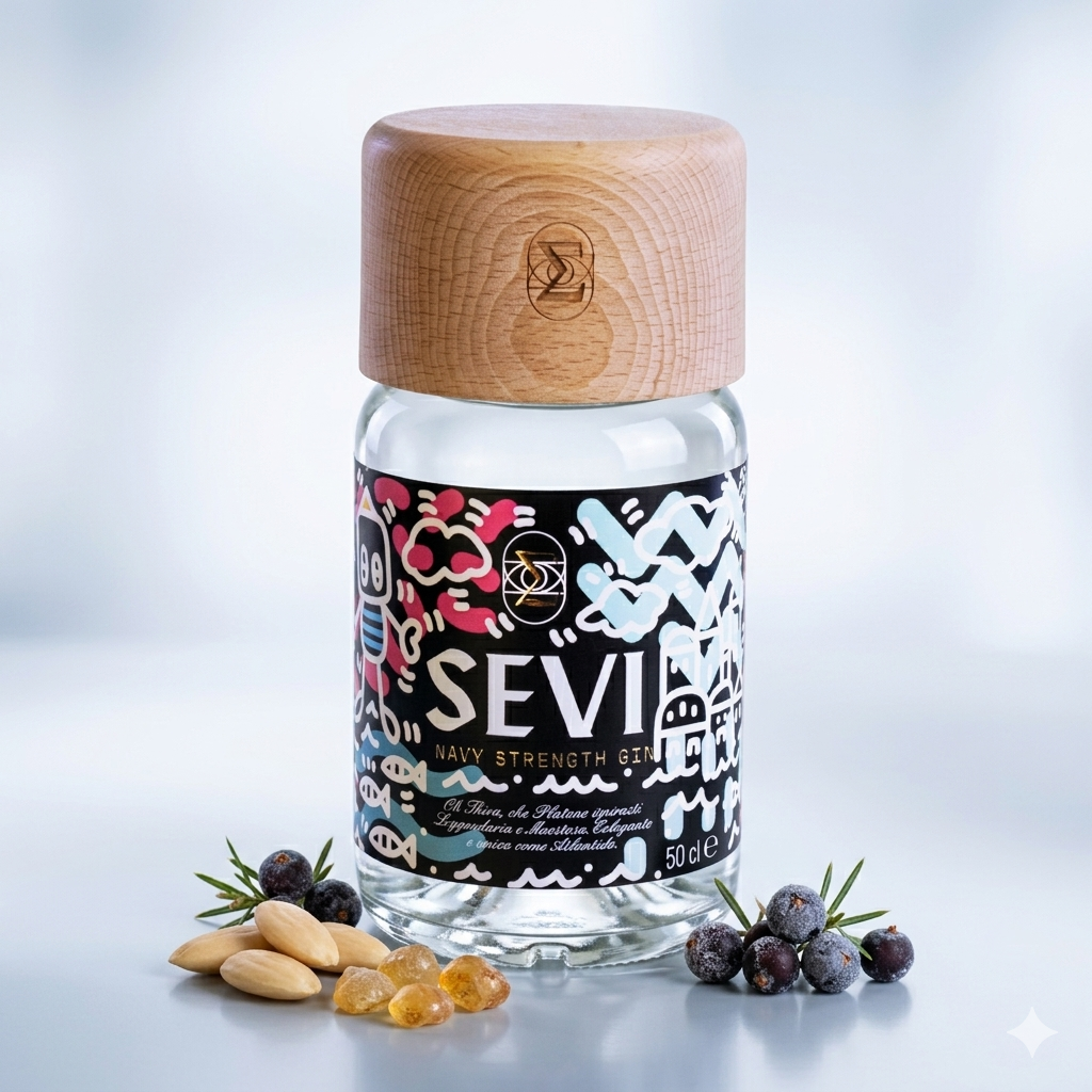 SEVI Navy Strength Gin — Santorini