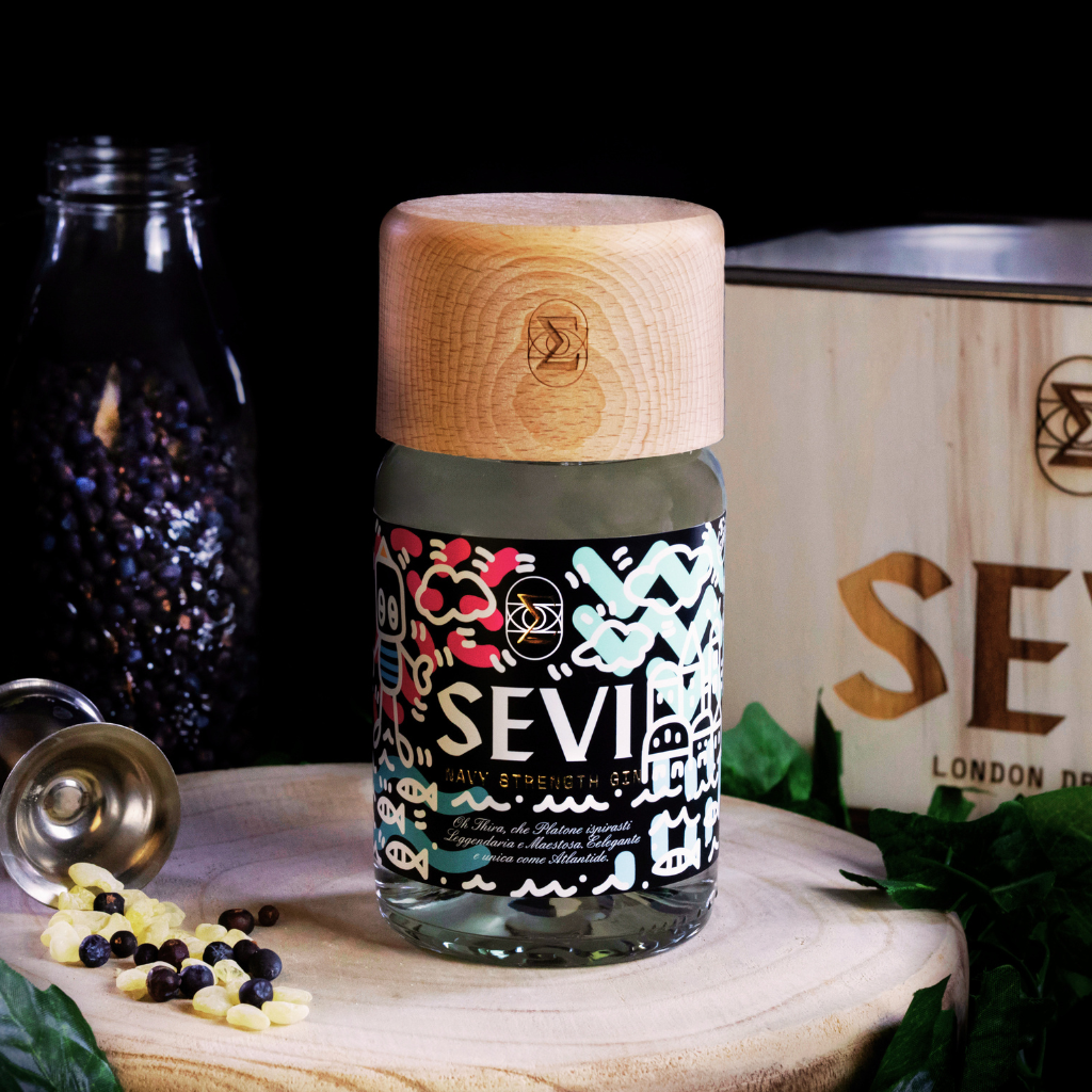 SEVI Navy Strength Gin — Santorini