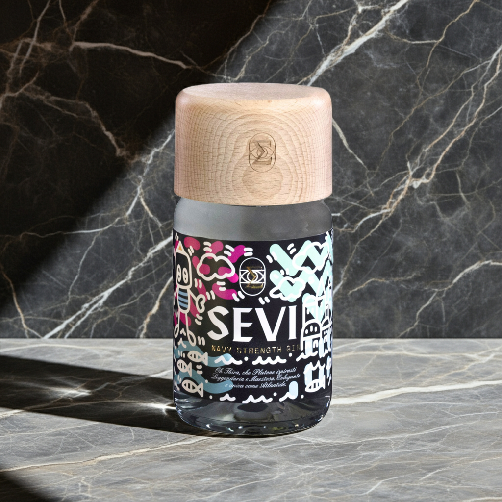 SEVI NAVY STRENGTH GIN 50 CL - SANTORINI