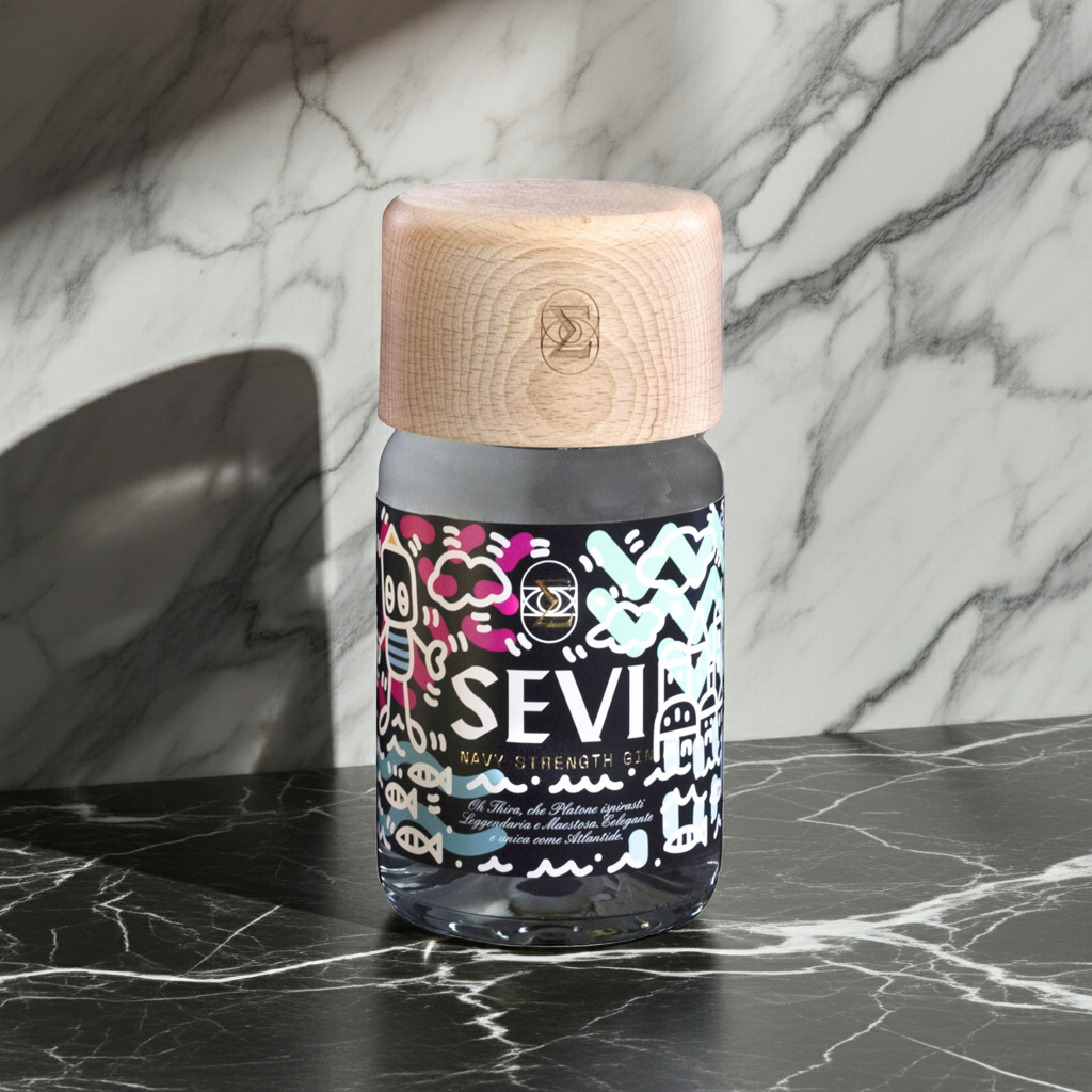 SEVI NAVY STRENGTH GIN 50 CL - SANTORINI